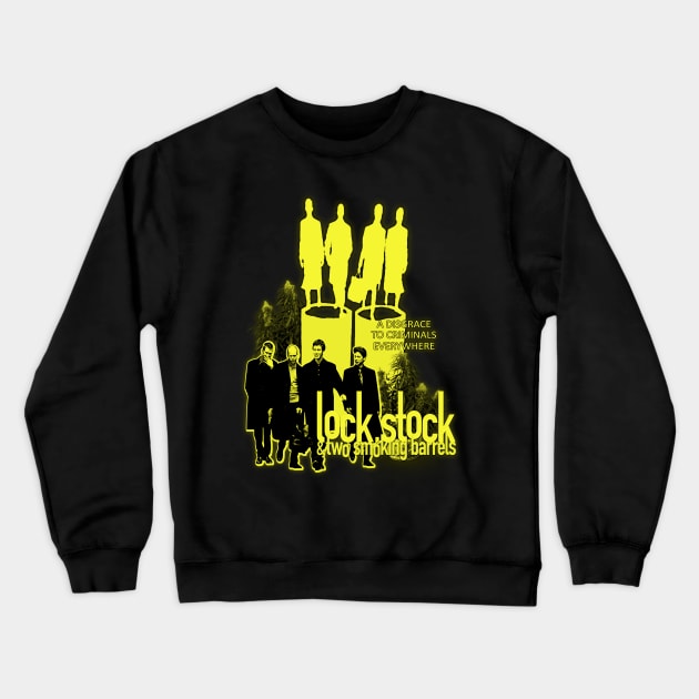 A Disgrace To Criminals Everywhere Crewneck Sweatshirt by The Dark Vestiary